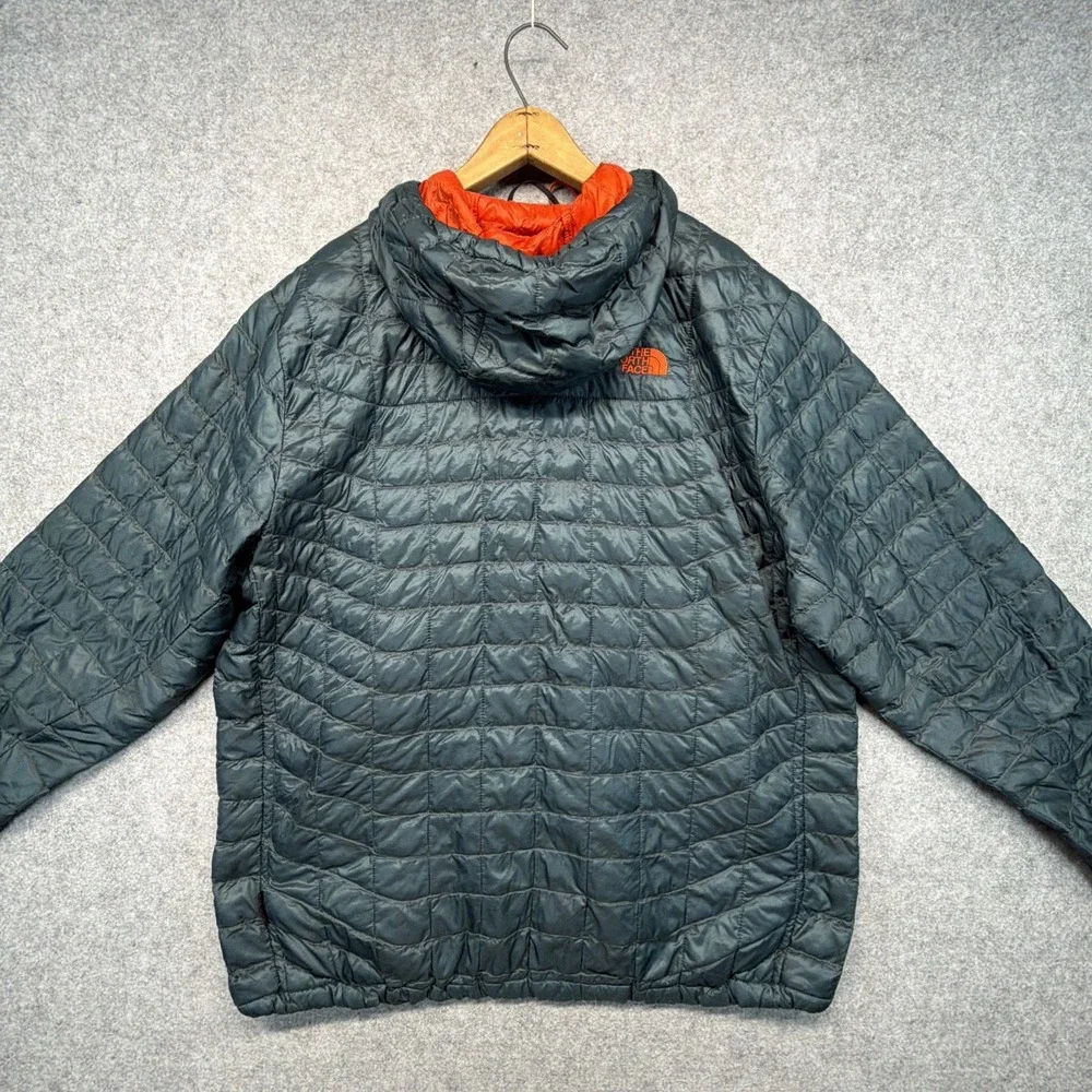 The North Face Thermoball Hoodie Jacket Mens XL Blue Quilted Puffer
